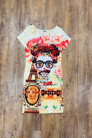 Frida Kahlo Bodycon Mini Dress Paris