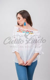 Cozumel Mexican Top White - Cielito Lindo Mexican Boutique