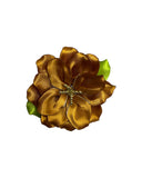 Handmade Sateen Floral Clip / 3 Inc W x 3 Inc L