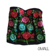 Mexican Embroidered Handmade Corset