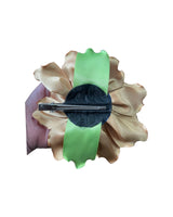Handmade Sateen Floral Clip /5 Inc W x 5.5 Inc L