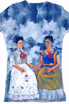 Mexican Printed T-Shirt Frida Kahlo Graphic Tee Las Dos Fridas - Cielito Lindo