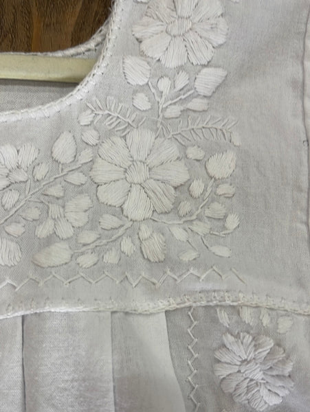 Mexican Dress for Girls White on White Cielito Lindo Mexican Dress for Girls White on White Cielito Lindo