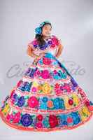 Mexican Chiapaneca White Dress - Cielito Lindo