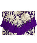 Mexican Embroidered Floral Clutch Bag