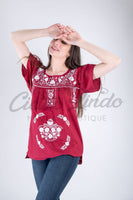 Mexican Blouse Full Embroidered Texas A&M