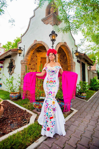 Paloma Blanca Formal Dress - Made to order - Cielito Lindo