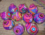 Christmas Hand Painted Clay Ornaments