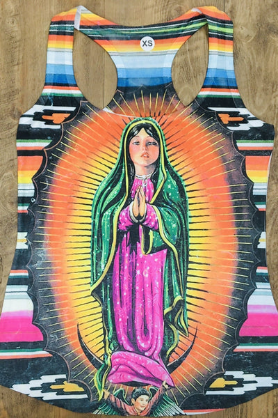 Virgen de Guadalupe Graphic Tank Top Shirt