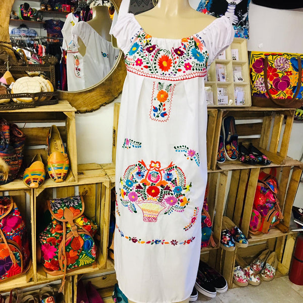 Evelia Off the Shoulder Dress White Cielito Lindo Evelia Off the Shoulder Dress White Cielito Lindo