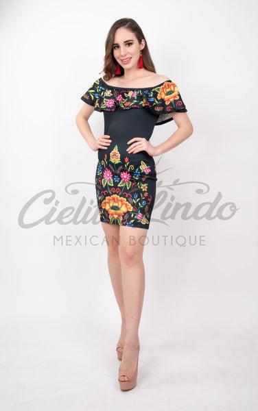Stamped Mexican Dress Bonita – Cielito Lindo