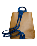 Leather Backpack with Huichol Beading