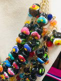 Jarritos Black/Multicolor Necklace & Earrings