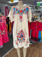 Puebla Dress Cream - Cielito Lindo