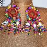 Jewelry Multicolor Vanessa Worry Dolls Statement Earrings