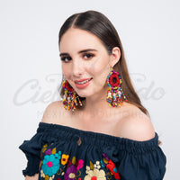 Jewelry Multicolor Vanessa Worry Dolls Statement Earrings