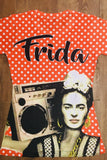 Shirts Frida Kahlo Famous Polka Dots Tee Shirt