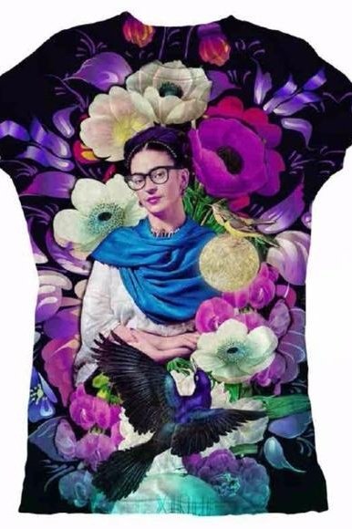 Frida Kahlo Paloma Negra Printed T-Shirt – Cielito Lindo