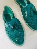 Shoes Mexican Handmade Leather Sandals Turquoise