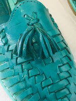 Shoes Mexican Handmade Leather Sandals Turquoise