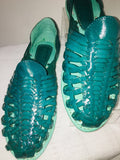 Shoes Mexican Leather Sandals Turquoise